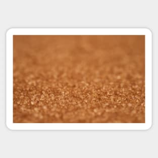 Brown cane sugar closeup Sticker